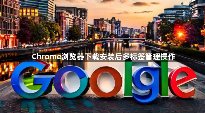 Chrome浏览器下载安装后多标签管理操作1