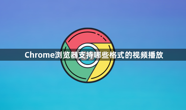 Chrome浏览器支持哪些格式的视频播放1