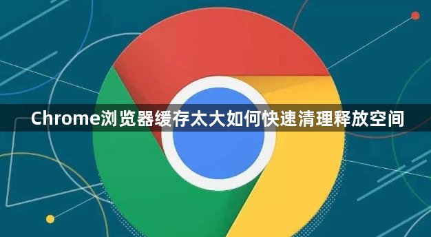 Chrome浏览器缓存太大如何快速清理释放空间1