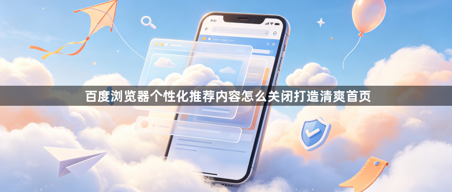百度浏览器个性化推荐内容怎么关闭打造清爽首页1