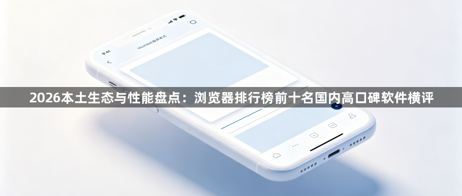 2026本土生态与性能盘点：浏览器排行榜前十名国内高口碑软件横评1