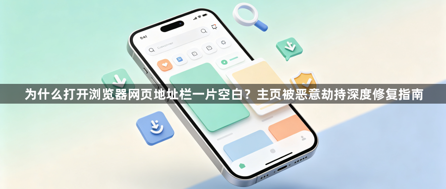 为什么打开浏览器网页地址栏一片空白？主页被恶意劫持深度修复指南1