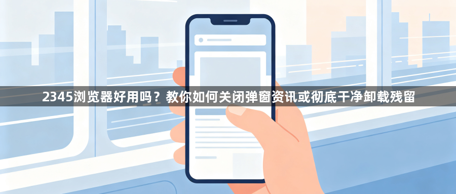 2345浏览器好用吗?教你如何关闭弹窗资讯或彻底干净卸载残留1