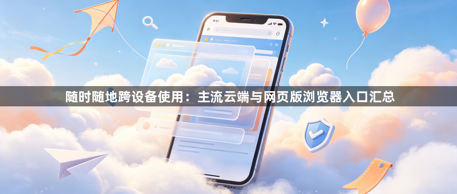 随时随地跨设备使用：主流云端与网页版浏览器入口汇总1