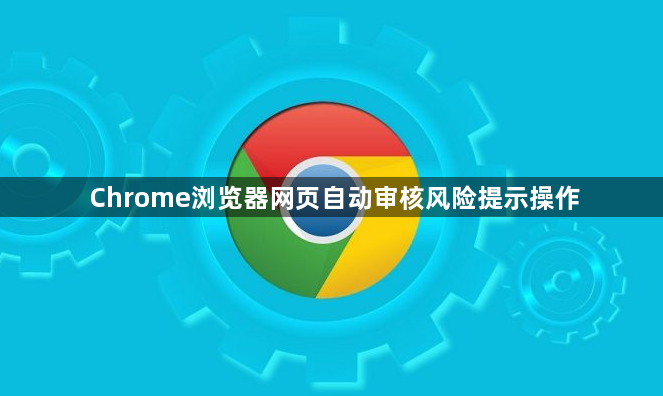 Chrome浏览器网页自动审核风险提示操作1