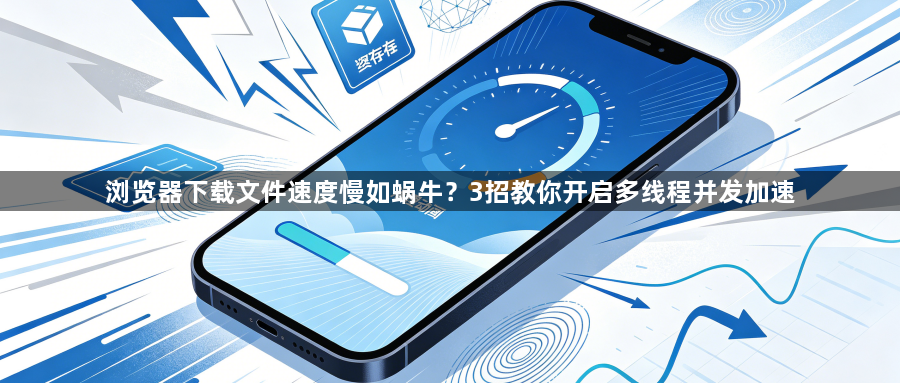 浏览器下载文件速度慢如蜗牛？3招教你开启多线程并发加速1