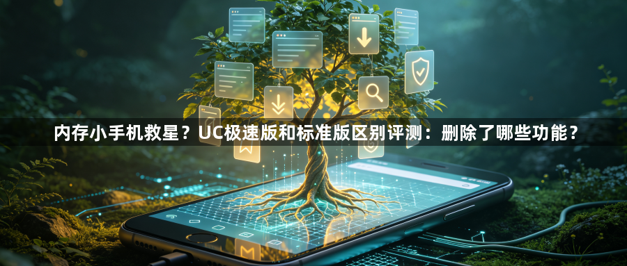 内存小手机救星?UC极速版和标准版区别评测:删除了哪些功能?1