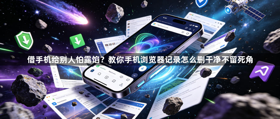 借手机给别人怕露馅?教你手机浏览器记录怎么删干净不留死角1