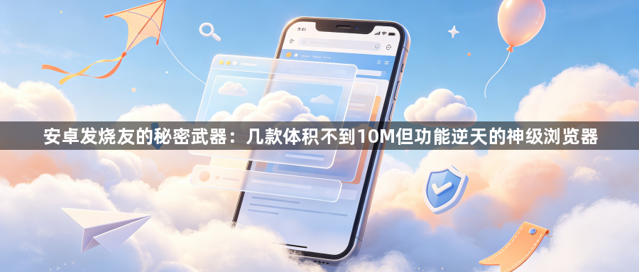安卓发烧友的秘密武器：几款体积不到10M但功能逆天的神级浏览器1