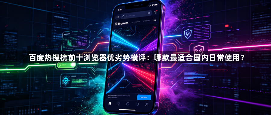 百度热搜榜前十浏览器优劣势横评：哪款最适合国内日常使用？1