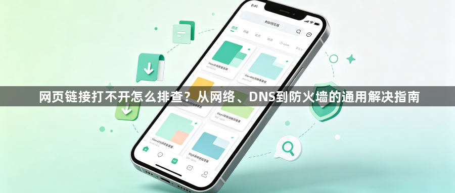 网页链接打不开怎么排查？从网络、DNS到防火墙的通用解决指南1