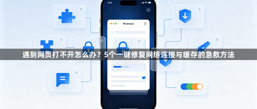 遇到网页打不开怎么办？5个一键修复网络连接与缓存的急救方法1