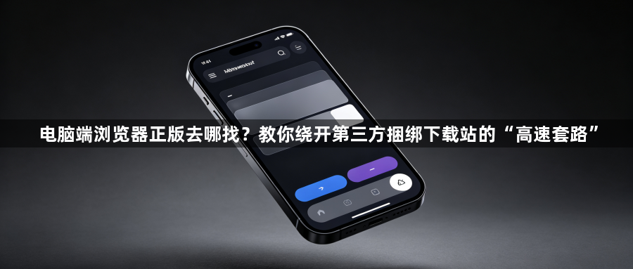 电脑端浏览器正版去哪找?教你绕开第三方捆绑下载站的“高速套路”1