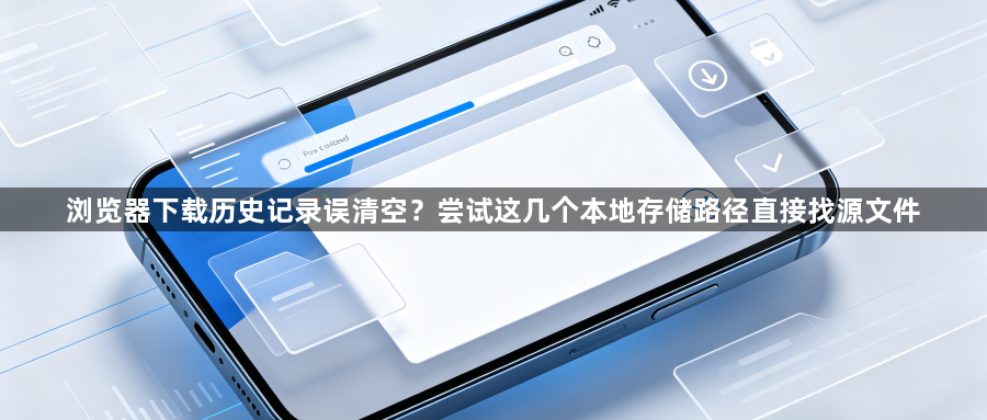 浏览器下载历史记录误清空？尝试这几个本地存储路径直接找源文件1