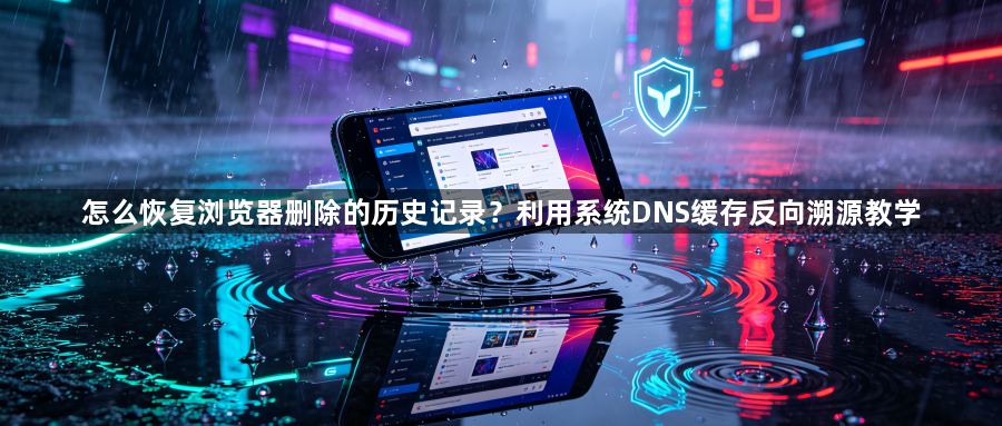 怎么恢复浏览器删除的历史记录？利用系统DNS缓存反向溯源教学1