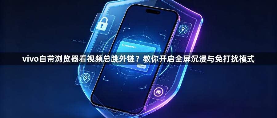 vivo自带浏览器看视频总跳外链?教你开启全屏沉浸与免打扰模式1